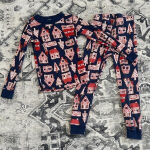 Hanna Anderson Kids Pajamas with gingerbread house Print
